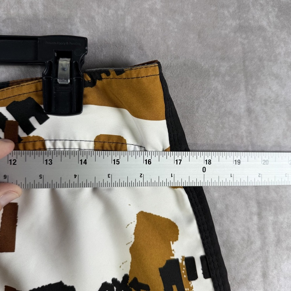 Y2K Aaron Chang Board Shorts Sz 33 Photography Film Reels Documenting Life Surf‎ - Picture 6 of 7